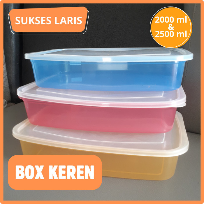 DISKON KOTAK PLASTIK WADAH PLASTIK UKURAN 2000 ML 2500 ML BOX 2000 ML BOX