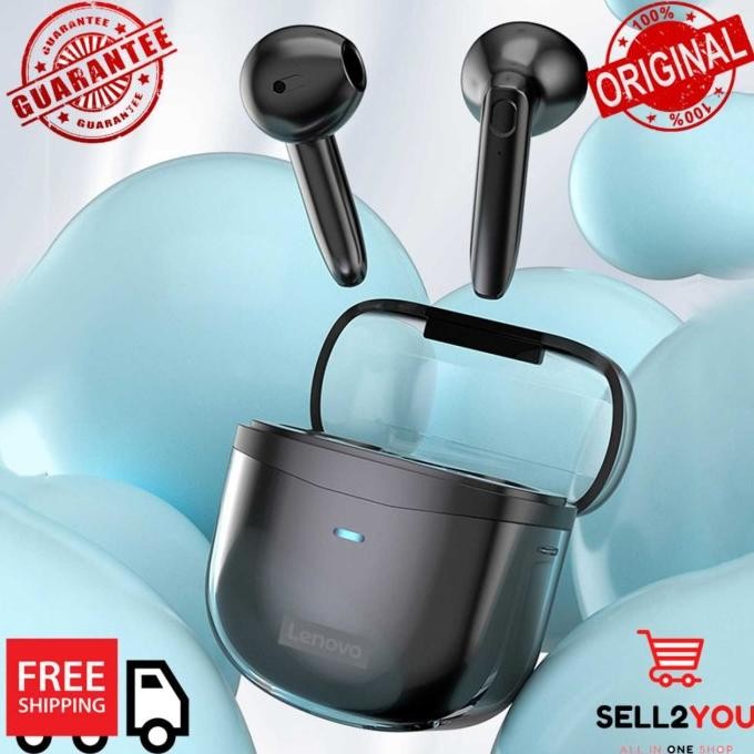 Diskon Wireless TWS Earphone Bluetooth 5.1 Noise Reduction 300mAh Lenovo XT96 Segera Beli