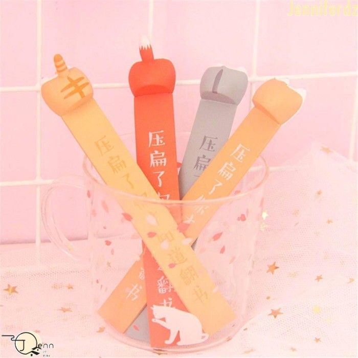 

Andra - Jenniferdz Bookmark / Pembatas Buku Desain Kartun Kucing Corgi 3D