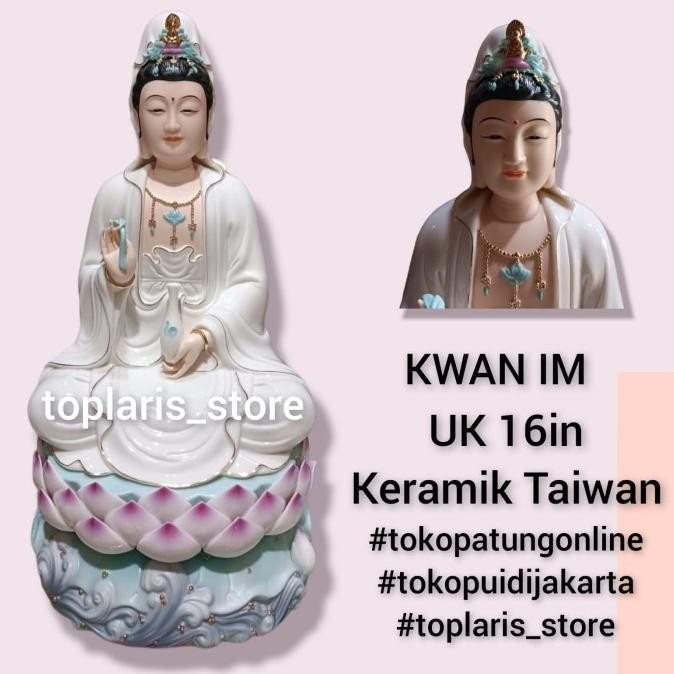 

Ready Patung Kwan im Kramik Taiwan 16in 022