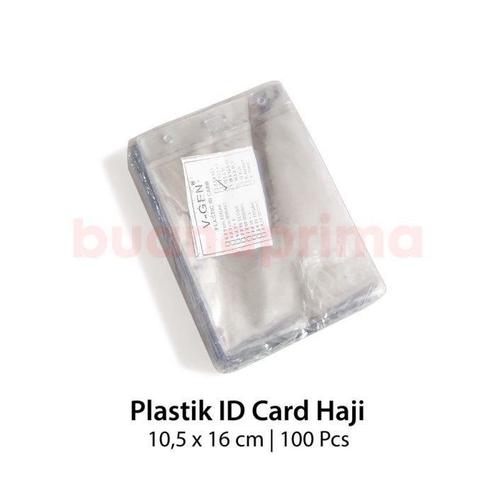 

Andra - Plastik Id Card Haji 10.5 X 16 Cm Isi 100 Pcs Name Tag Holder Panitia
