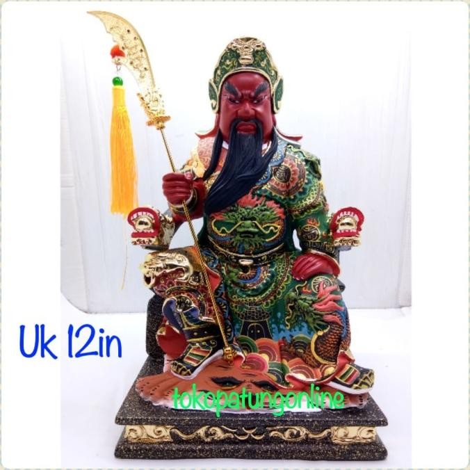 

Ready Patung Kwan Kong Kayu 12in 21A