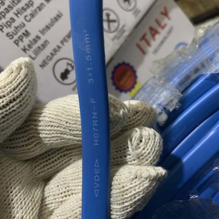 TERBARU Kabel Biru Gepeng Pompa Satelit 1 HP 100M