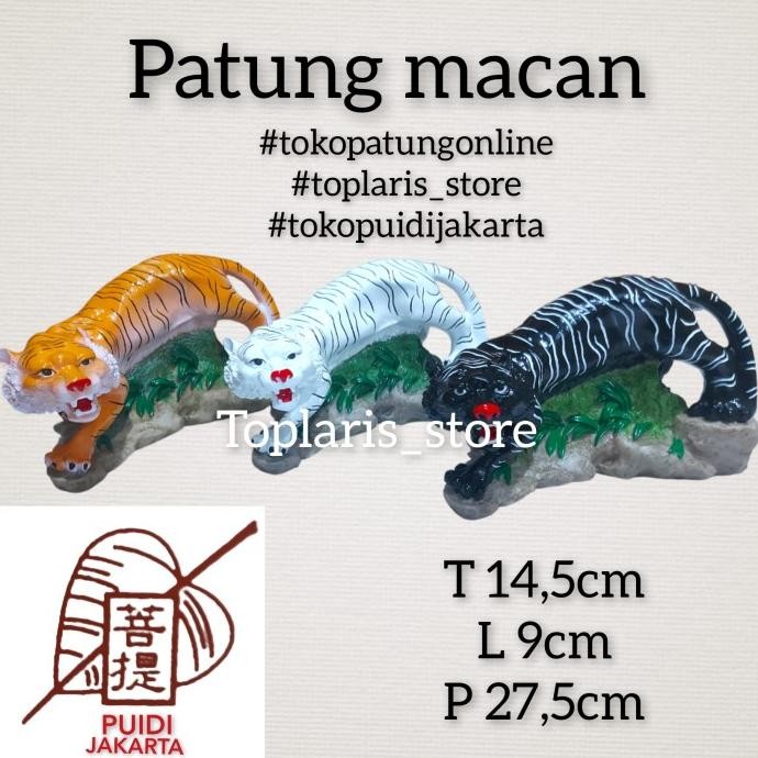 

Ready Patung Harimau Macan Kuning Uk 12in