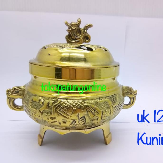 

Ready Tempat Bakar Dupa Kerucut Kuningan X01