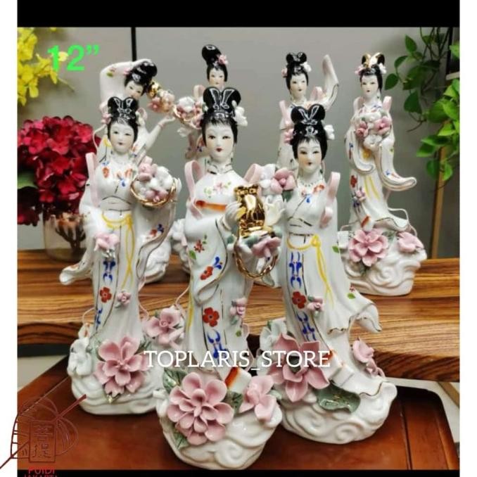 

Ready Patung 7 Dewi 12in Keramik