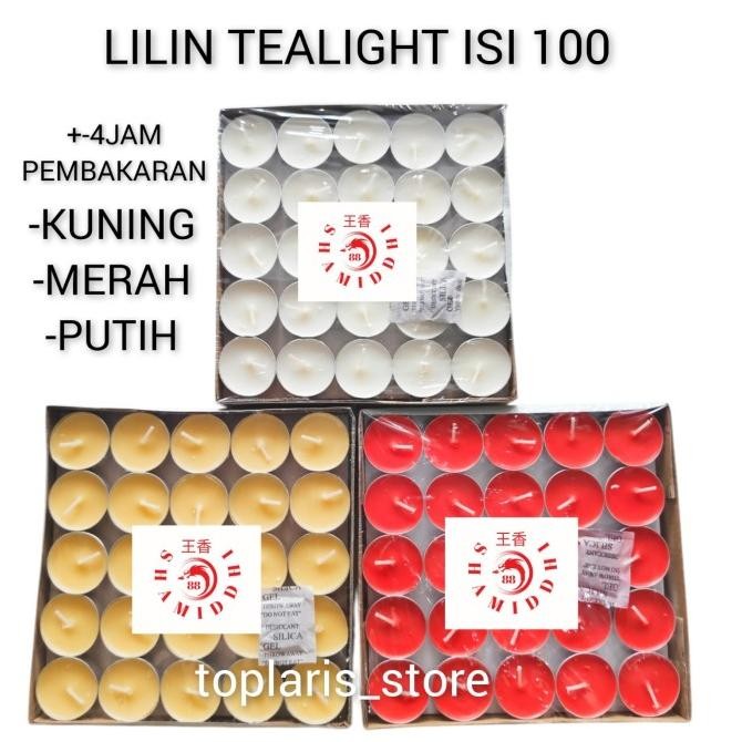 

Ready 100pc Lilin Putih Candle TeaLight