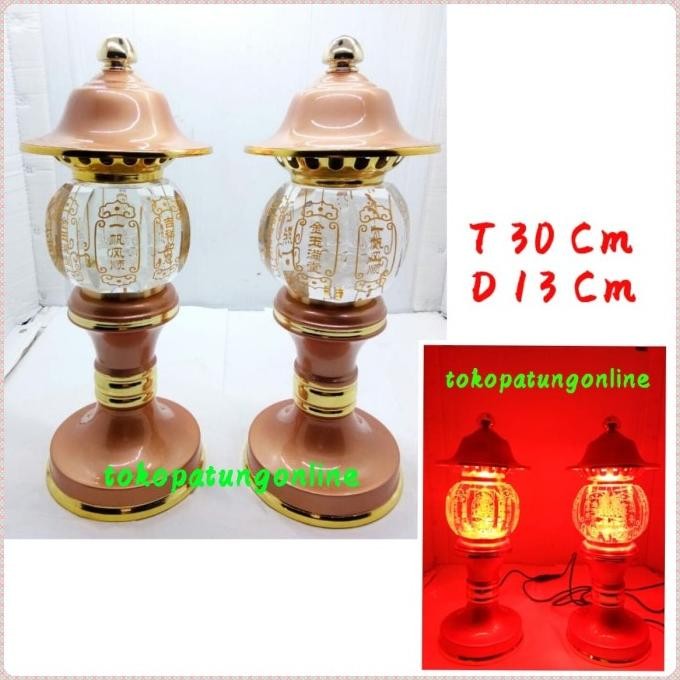 

Ready Lampu Sembahyang Kristal Emas 030