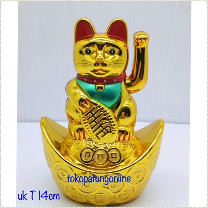 

Ready Kucing Lucky Cat Hoki Duduk Yenpao 014