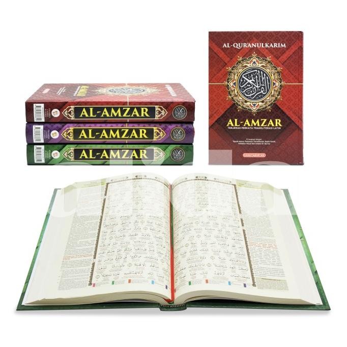 

siap kirim alquran tajwid al-amzar terjemah perkata latin uk a4 al-quran alamzar