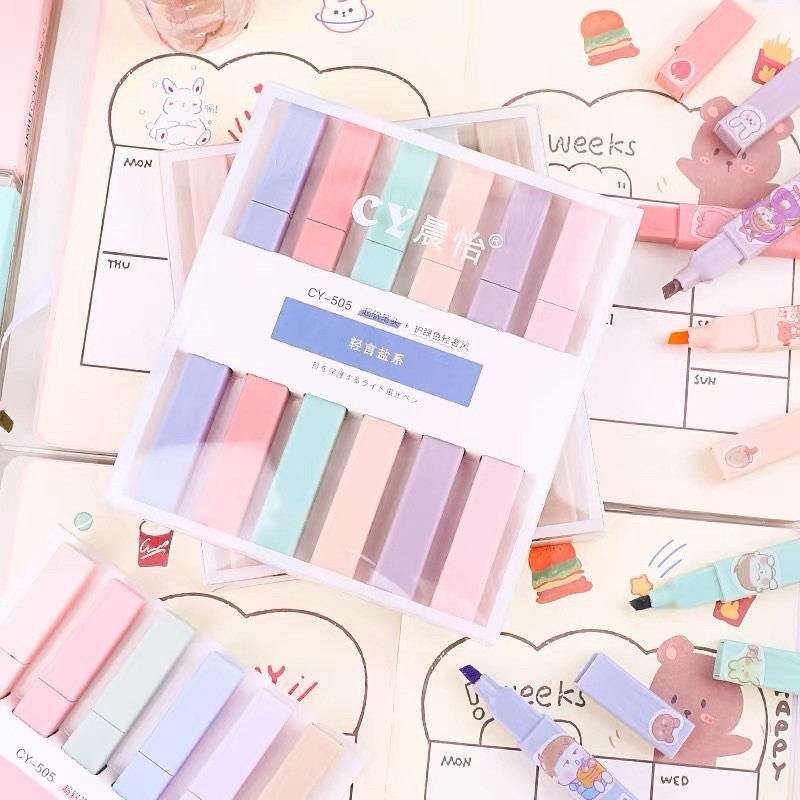 

Stabilo Pastel 1 Set Stabilo Highlighter Multicolor Stabilo siswa 6PCS/SET Warna Pastel 6 Warna Lucu