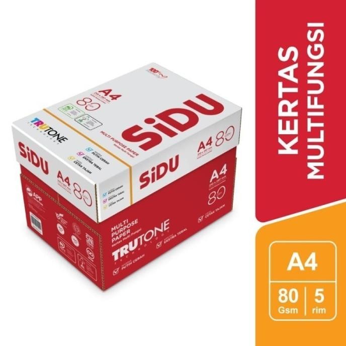 

NEW SIDU A4 80 BOX Kertas HVS A4 Sinar Dunia 80 gsm