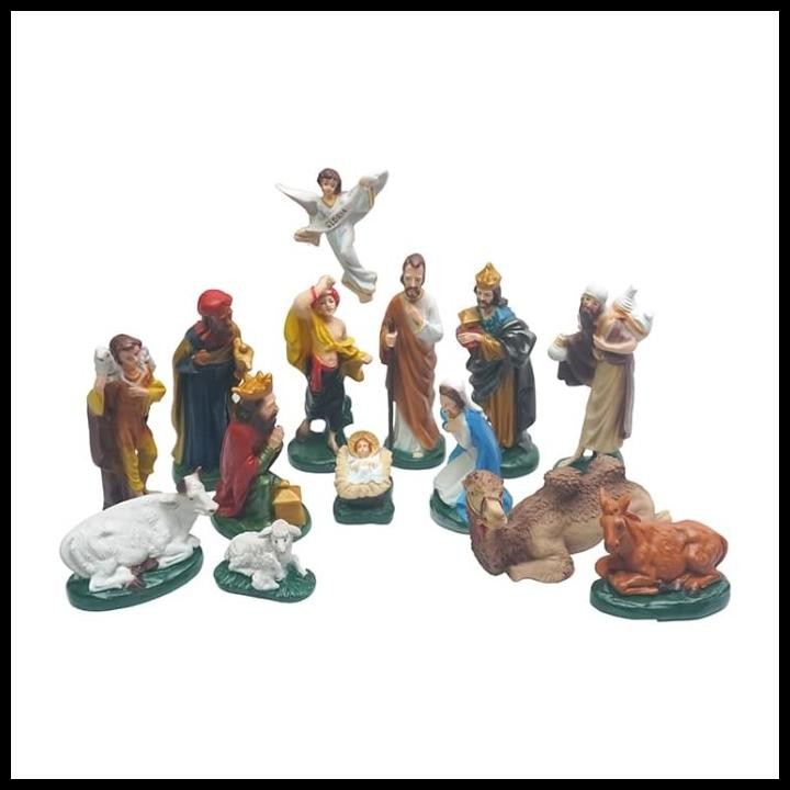 Patung Set Natal 20Cm - Patung Kelahiran Yesus 20Cm Gosend