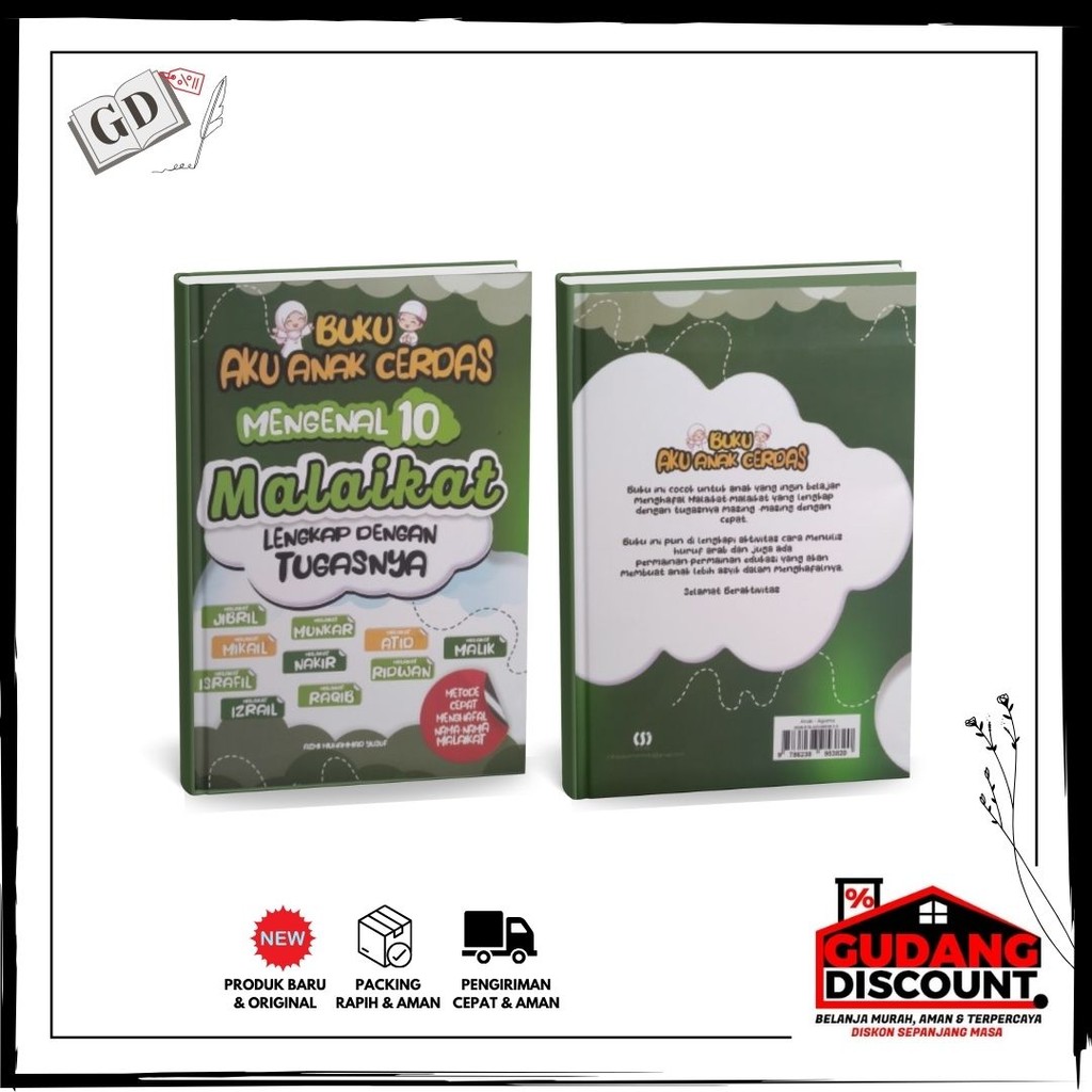 LD/Buku Aku Anak Cerdas Mengenal 10 Malaikat Lengkap Dengan Tugasnya (Metode Cepat Menghafal Nama-Na