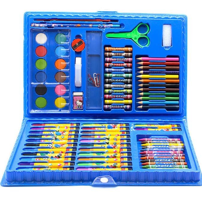 

Sale Crayon Pensil Warna Anak Alat Tulis Set Koper Isi 86 Back To School