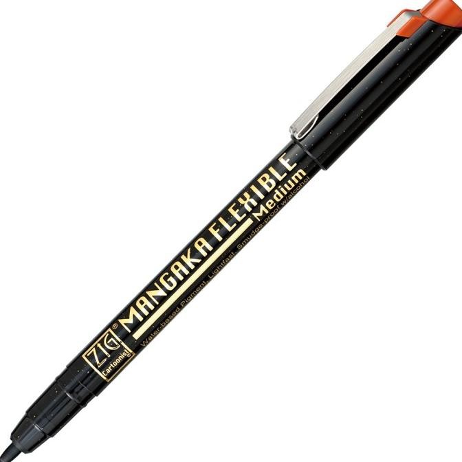 

Sale Zig Kuretake Mangaka Flexible Medium Black/Sepia (Cnmm)