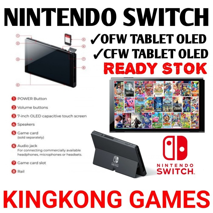 Nintendo Switch Oled Console Switch Oled Tablet