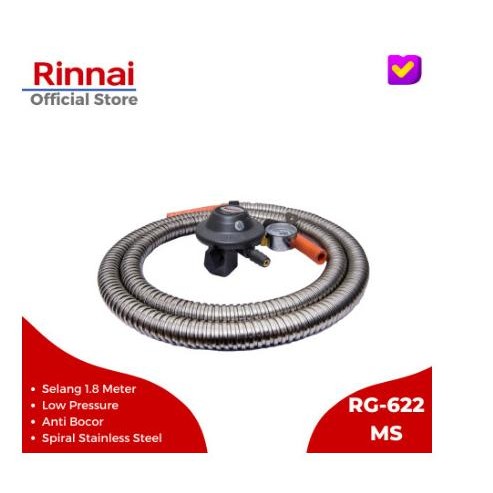 Regulator Dan Selang Gas Rinnai RG-622MS Baru