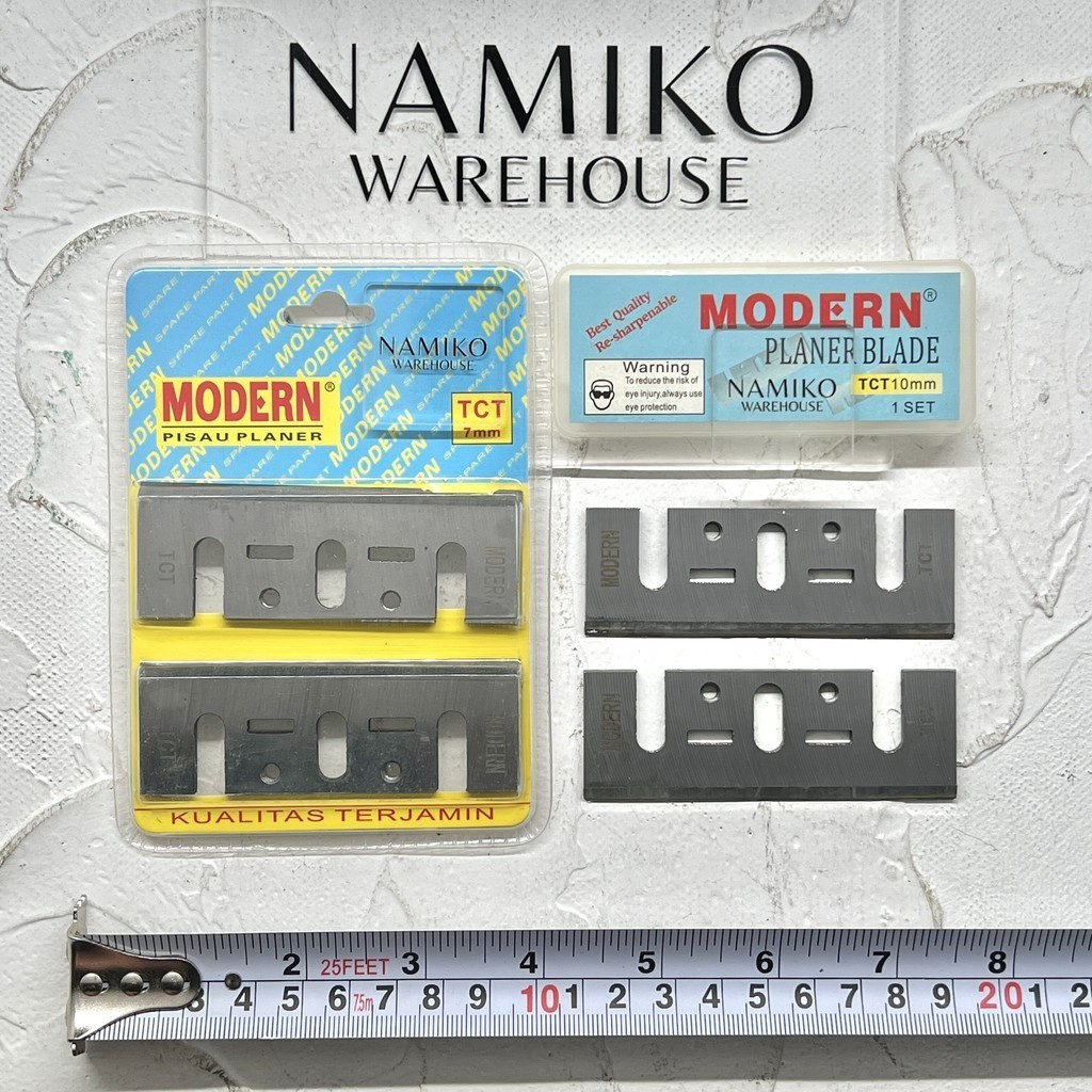 MODERN Mata planer Pisau Ketam Mesin Serut Kayu TCT 7 10 mm