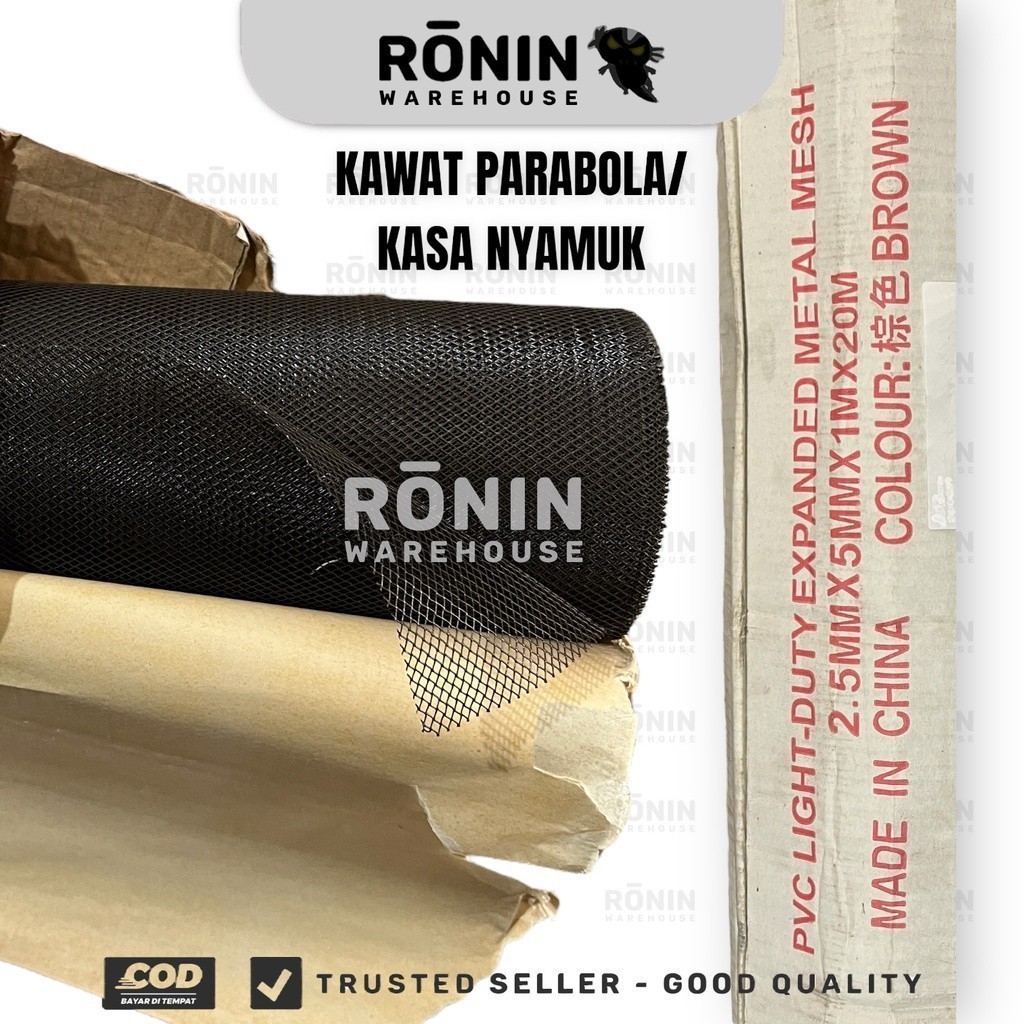 Kawat Nyamuk Kasa Parabola Tralis Baja Hitam Metal Mesh besi