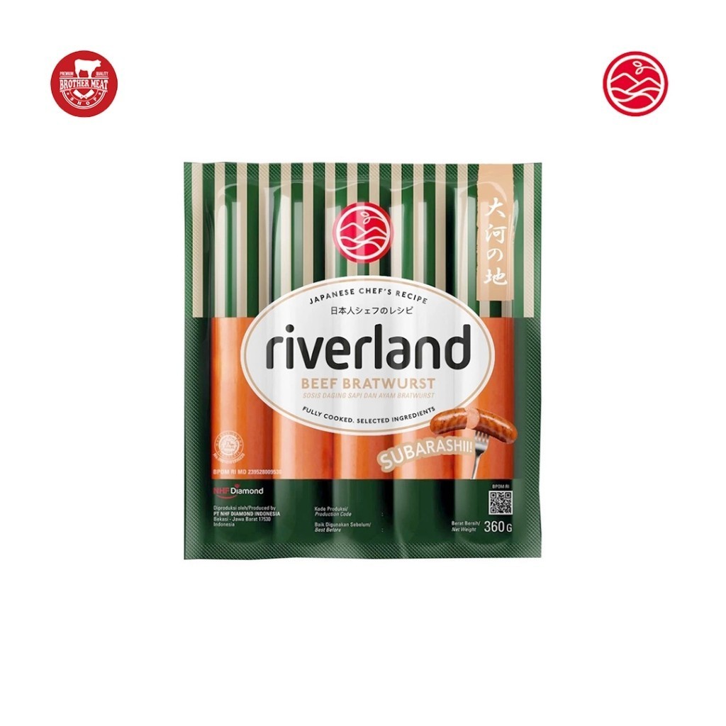 

Riverland Beef Bratwurst Sausage 360gr - Brothermeatshop