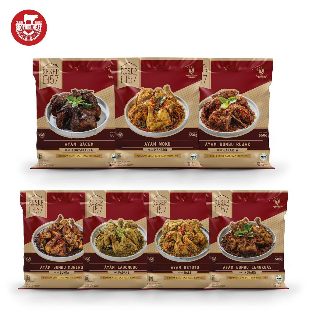 

Resep57 Ayam Olahan 7 Khas Daerah Frozen 350gr, Brothermeatshop