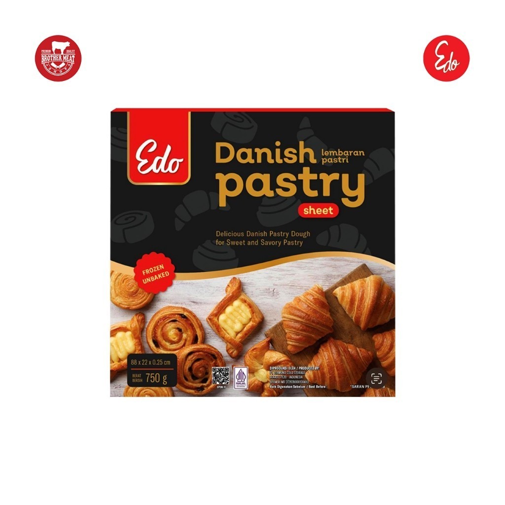 

EDO Danish Pastry Sheet 750gr - Brothermeatshop