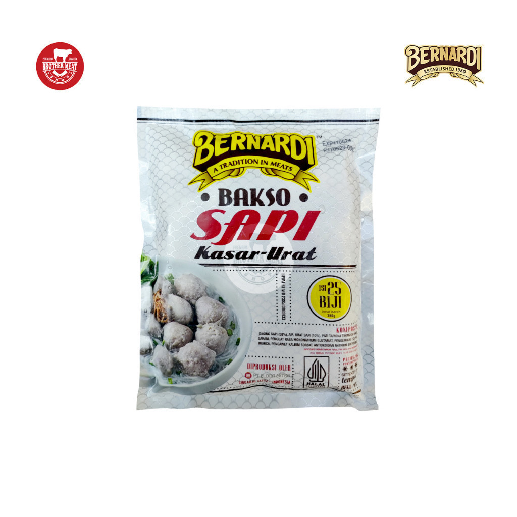 

BERNARDI Bakso Sapi Urat 360gr, Halal