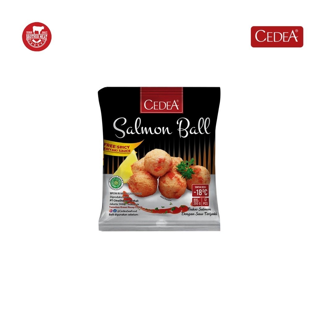 

Cedea Salmon Ball 200gr, Bakso Seafood - Brothermeatshop