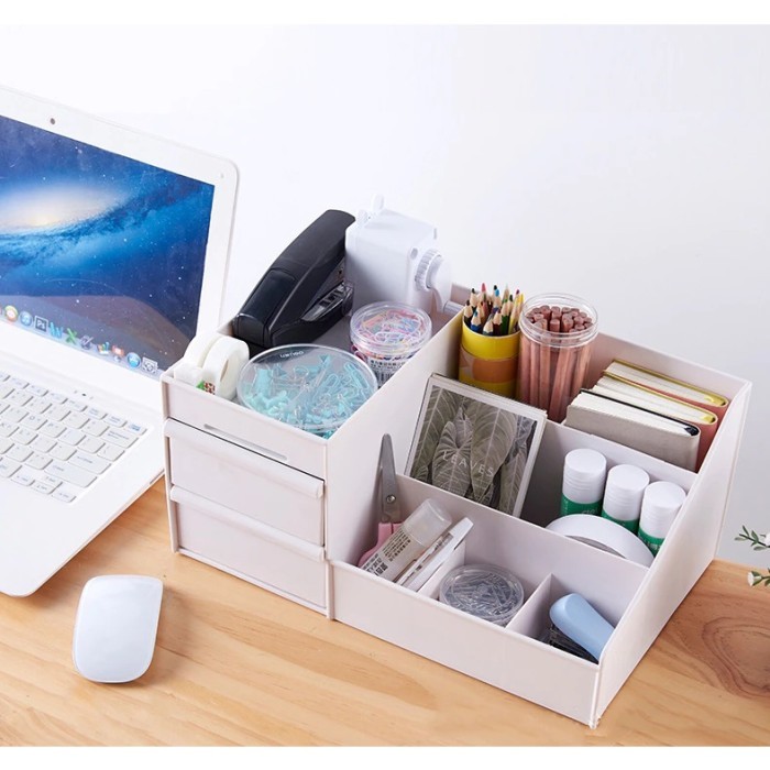 TERLARIS Rak Kosmetik Drawer Make Up Organizer Kotak Skincare Rak Meja kecil