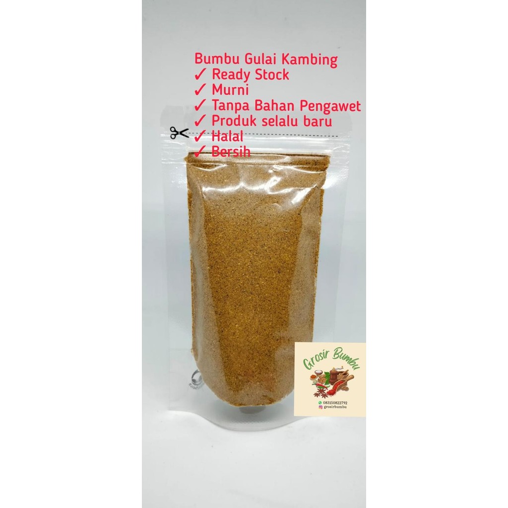 

Bumbu Gulai Kambing / Bumbu Gulai Minang 500GRAM HT