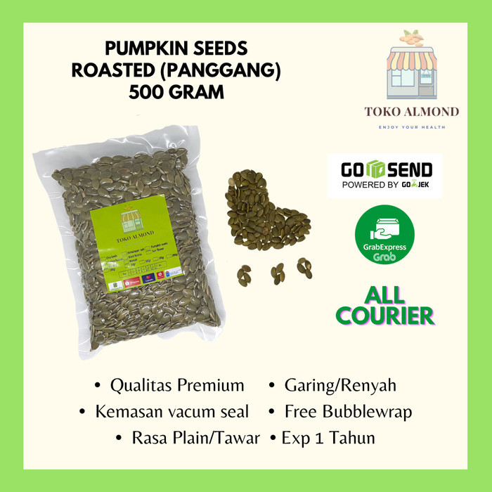 

Cuci Gudang Pumpkin Seed Matang 500Gr (Roasted) Biji Labu Kuning