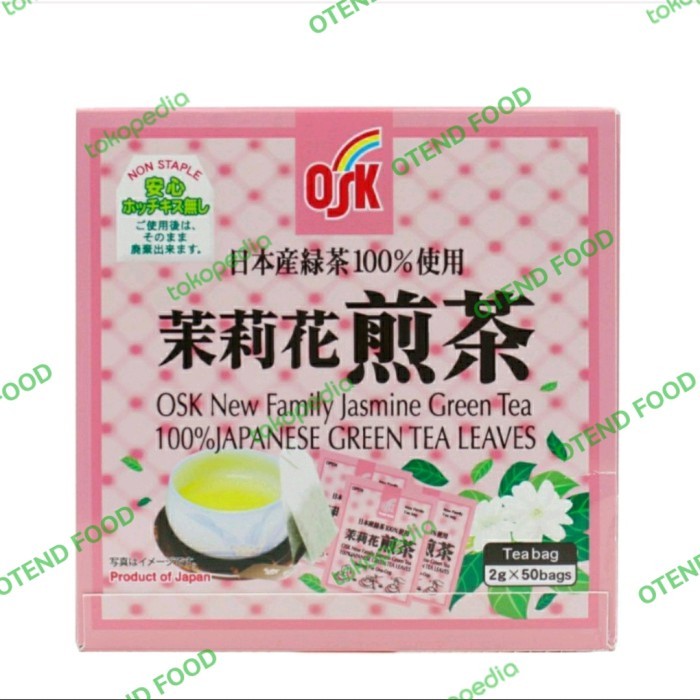 

Best Seller Teh Hijau Jasmine / Osk Tea / Green Tea Jasmine 50 Sachet