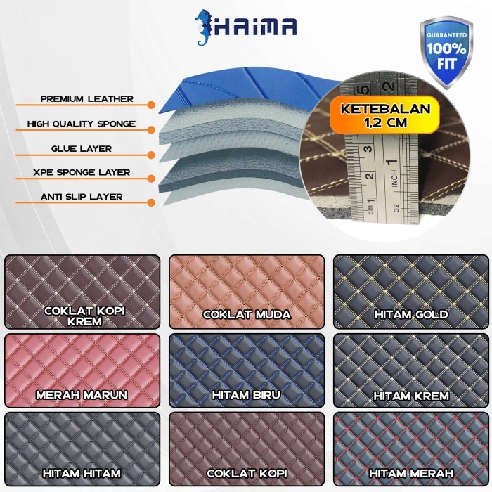 Numero Uno Haima Karpet Mobil Honda Brio 2011-Now Fullset Bagasi