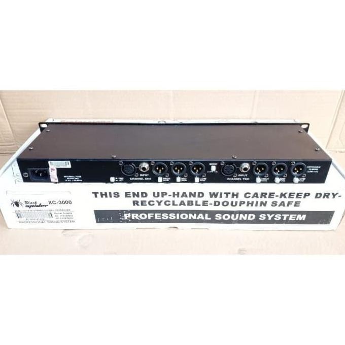 BLACK SPIDER XC 3000 CROSSOVER PROSESOR SOUND SYSTEM AUDIO