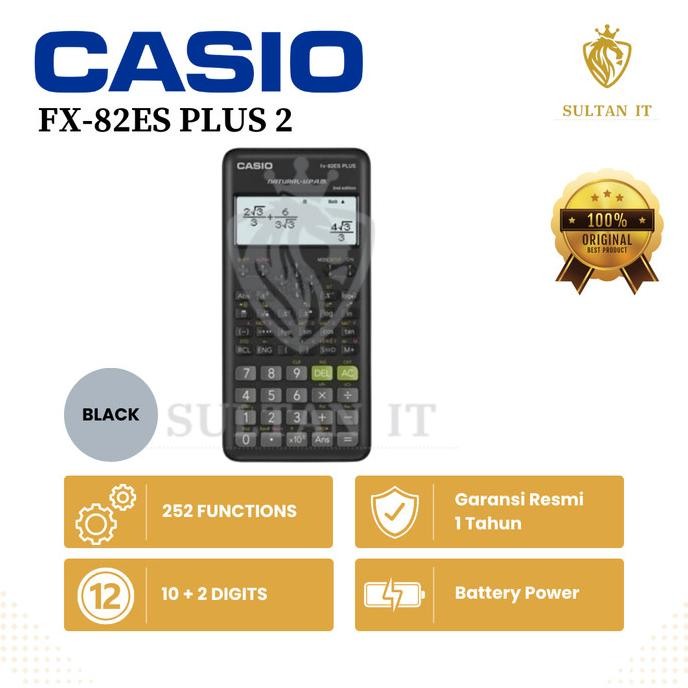 

TERBARU - KALKULATOR SCIENTIFIC CASIO FX 82ES PLUS 2ND EDITION