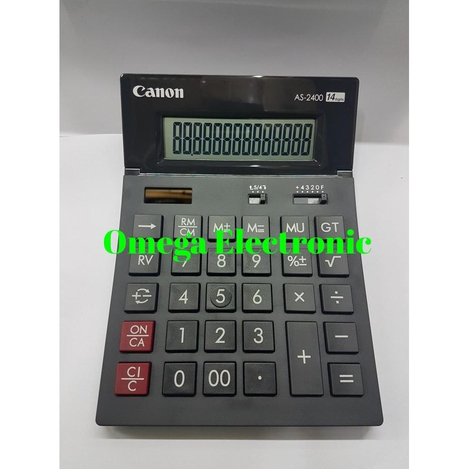 

TERMURAH - Canon AS-2400 - Calculator Desktop Kalkulator Meja Kantor 14 Digits