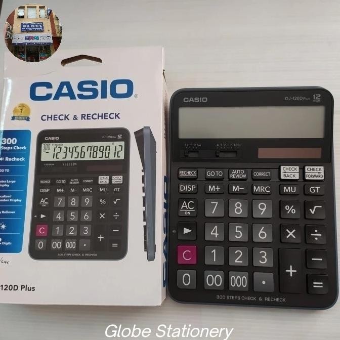 

Calculator Casio DJ - 120D Plus Check & Recheck12 digits (15x20 cm )