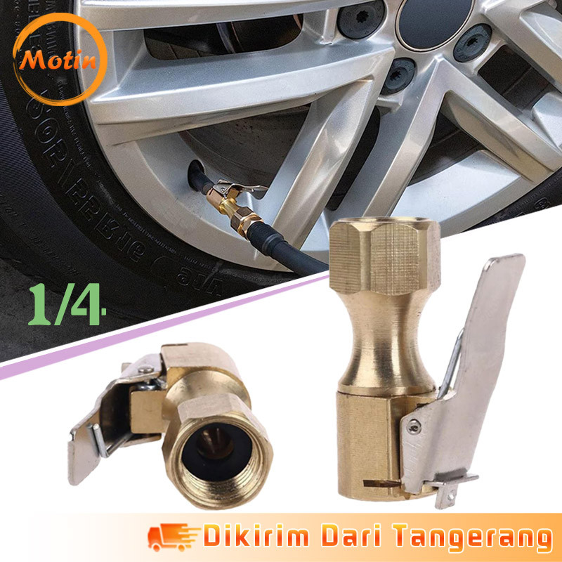 Air Chuck Angin Kepala Isi Angin Jepit Tire Chuck Klip Air Chuck Clip On