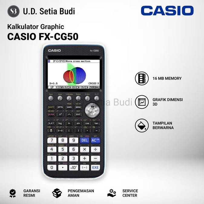 

TERLARIS - Kalkulator Graphic/Scientific Ilmiah Casio FX-CG50 / FX CG50