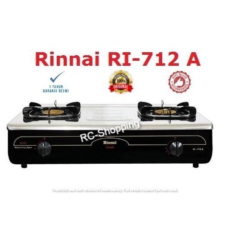 Kompor Gas Rinnai RI-712 A / RI 712A / RI-712A / RI 712 A ( 2 TUNGKU )