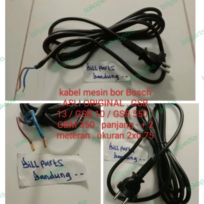 ,,,,,,,] kabel mesin bor Bosch GSB 13 / 10 / 16 / 550 / GBM 350 asli original