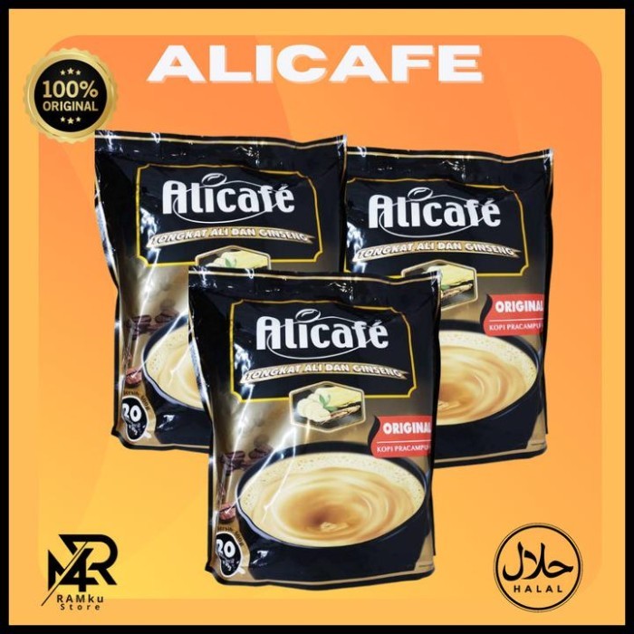 

PROMO - Alicafe Tongkat Ali & Ginseng Original Malaysia Halal Kualitas Terjamin - Terlaris