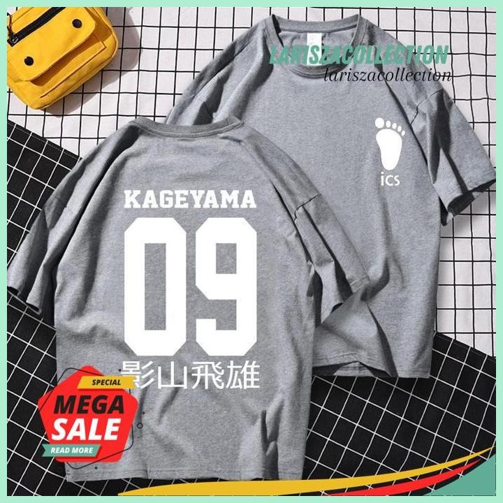 KAOS PREMIUM  ANIME KAGEYAMA TOBIO HAIKYUU CARTOON T-SHIRTS ANAK DAN DEWASA PRODUK TERBAIK BY LARISZ