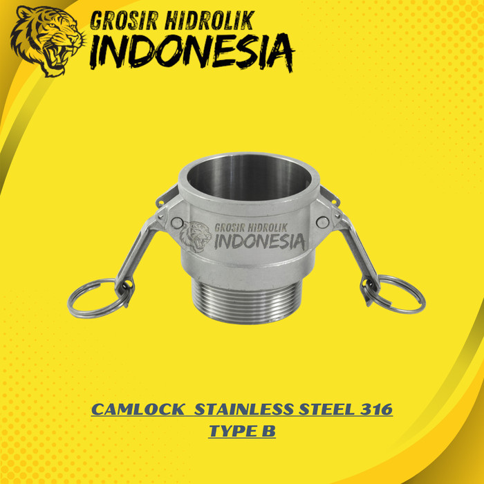 1'' COUPLING STAINLESS CAMLOCK  STAINLESS STEEL 316 TYPE B 100 SIZE 1 INCH