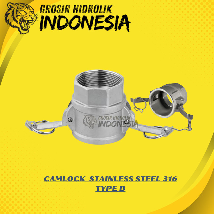 1'' COUPLING STAINLESS CAMLOCK  STAINLESS STEEL 316 TYPE D 100 SIZE 1 INCH