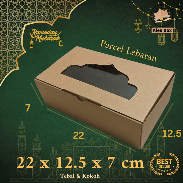 

Kardus Box Parcel Lebaran 22 x 12.5 x 7 cm | Model Mika | Idul Fitri, Hampers, Bingkisan, Hantaran, Kue, Diecut