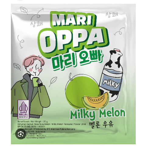 

Mari Oppa Milky Melon 1 Renceng Isi 5 Original 100%