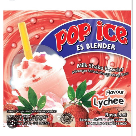 

Pop Ice Lychee 1 Renceng 1 Pcs Eceran Original 100%