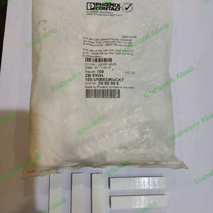 TERBARU ZB5 strip marker blank terminal block phoenix contact 5060906 BISA GOSEND